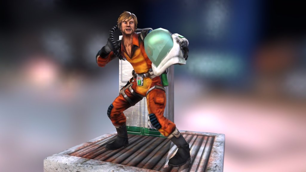 Retro-Sci Fi Hero - Getting Ready — Sketchfab embed 3D viewer