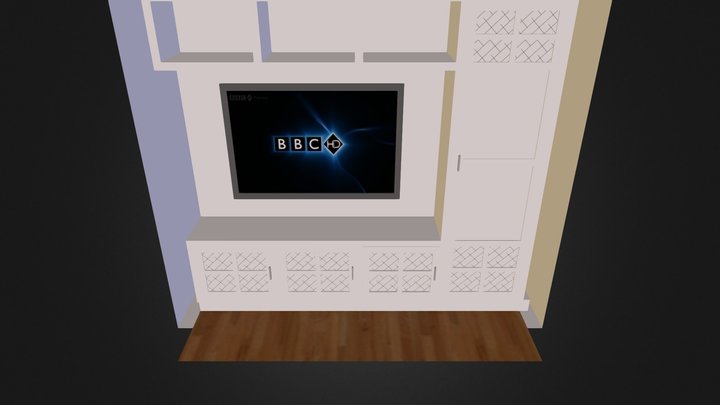 TV/Media cabinet 3D Model