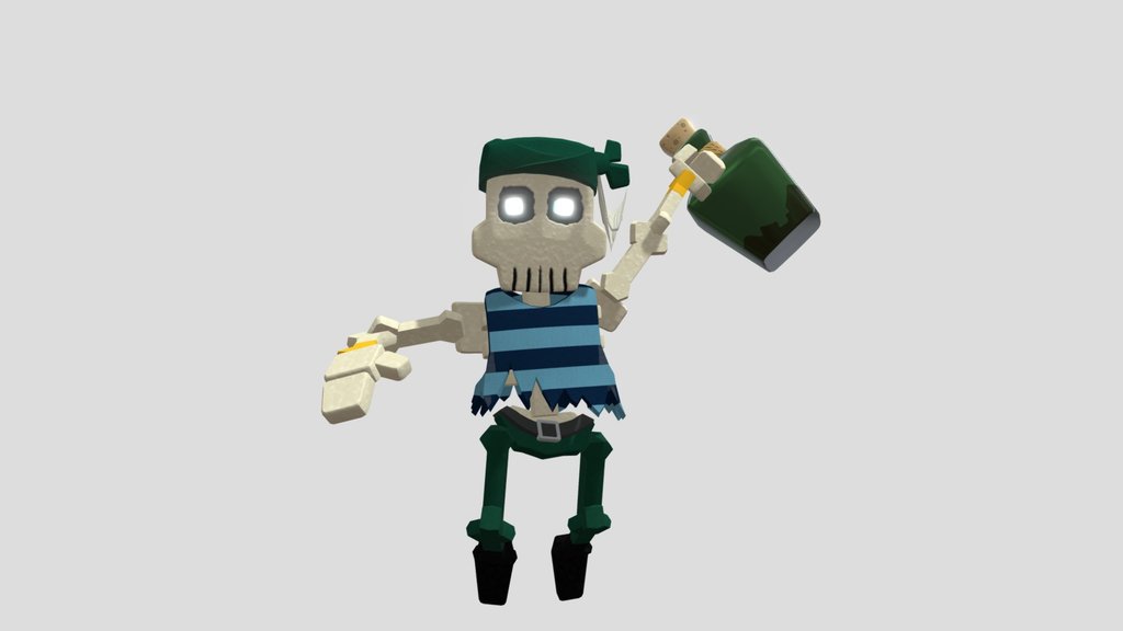 Rec Room - Pirate Skeleton Jug Thrower