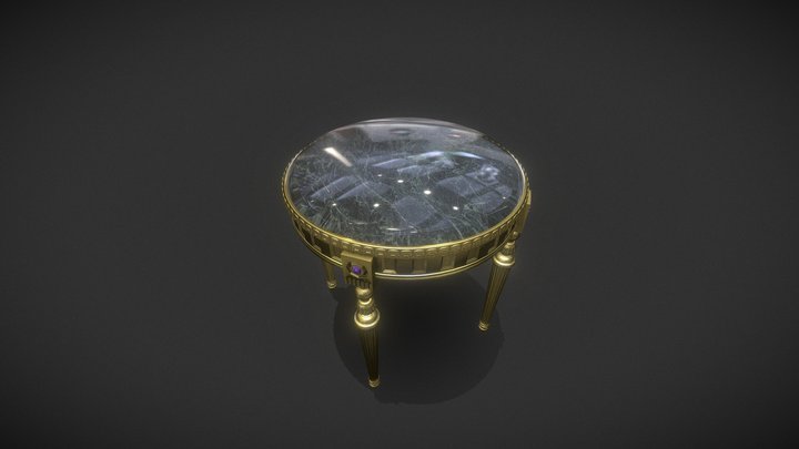 Vintage table 2 3D Model