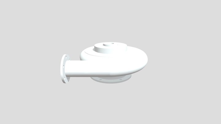Centrifugal Pump with Impeller 3D Model