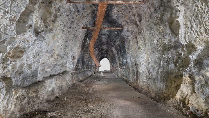 3d model Tunnel in Eben Emael 3D Model