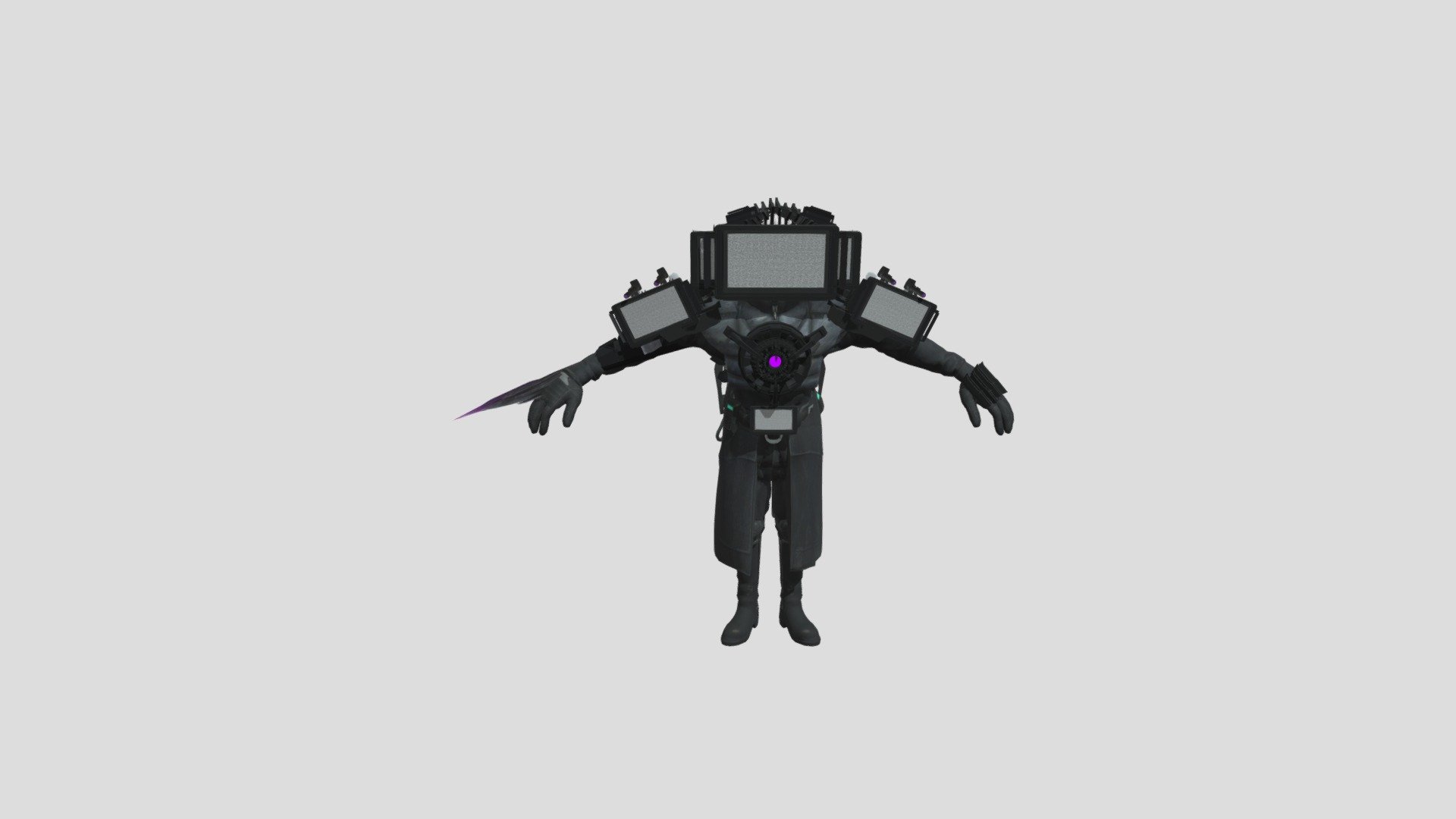 Upgraded Titan Tv Man - Download Free 3D model by luka.stupnev  (@luka.stupnev) [75c70ca]