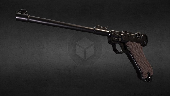 P08 Luger Artillery Model – Modello 3D gratuito STL