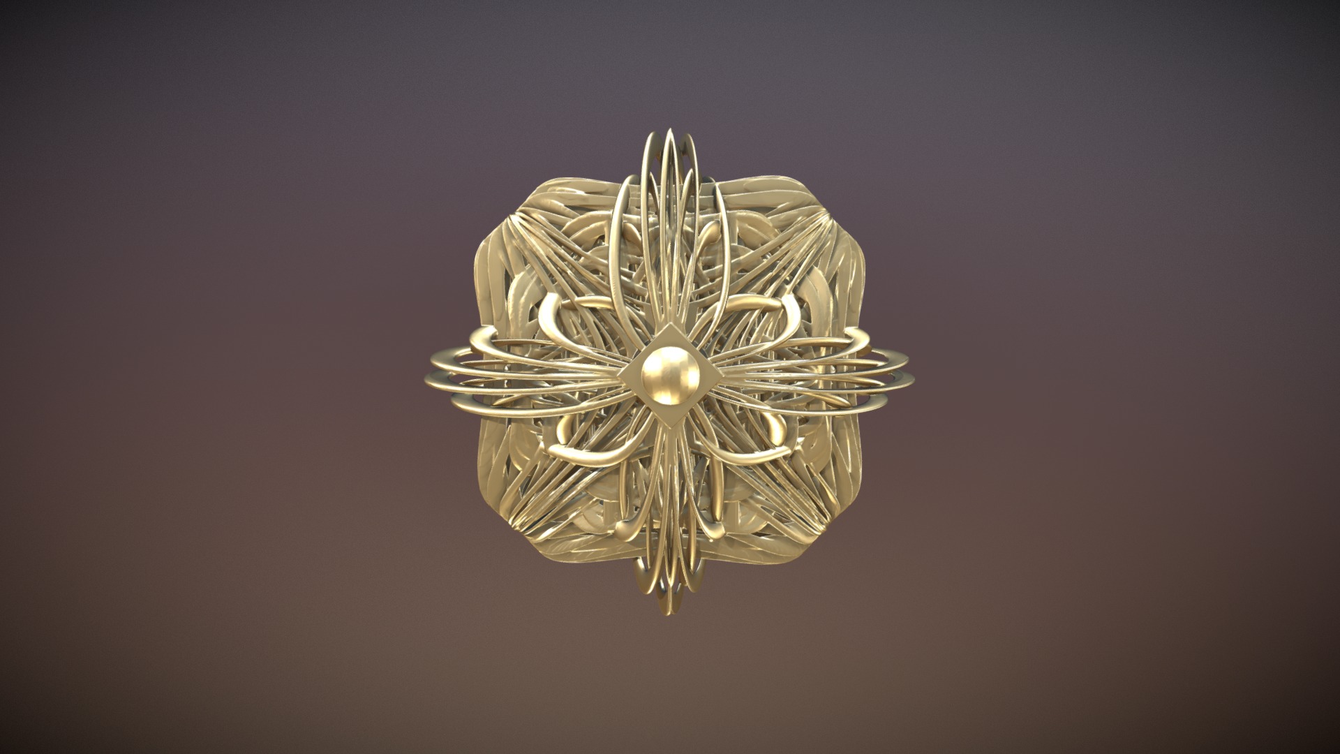 3D model Tight Love (Solid) - This is a 3D model of the Tight Love (Solid). The 3D model is about a light fixture on a ceiling.
