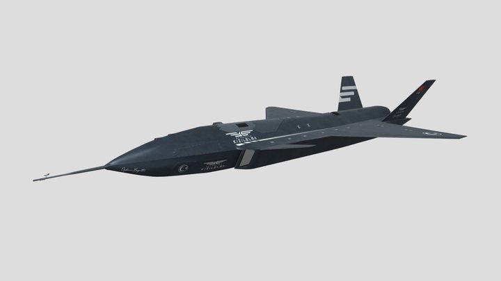 Bayraktar Kızılelma Production Varient (PT-3+) 3D Model