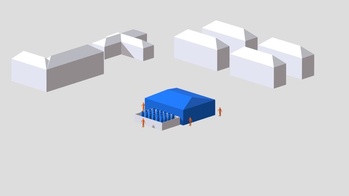 🛢️ 3: Clustered Above-Ground System 3D Model
