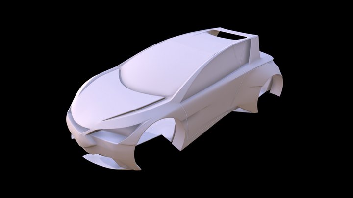 Pirooz | Electric Racing Car 3D Model