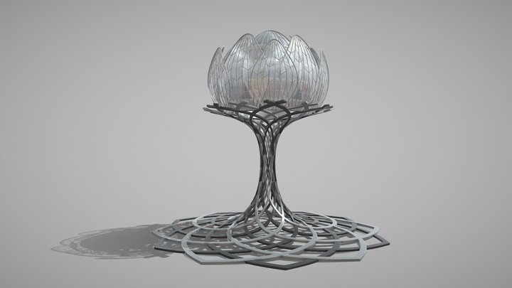 Solar Panel Tower - 04 3D Model