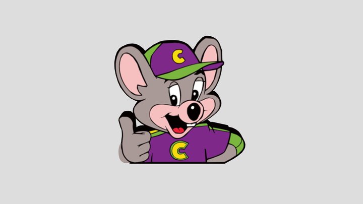 Chuck-E- Cheese Logo 3D Model