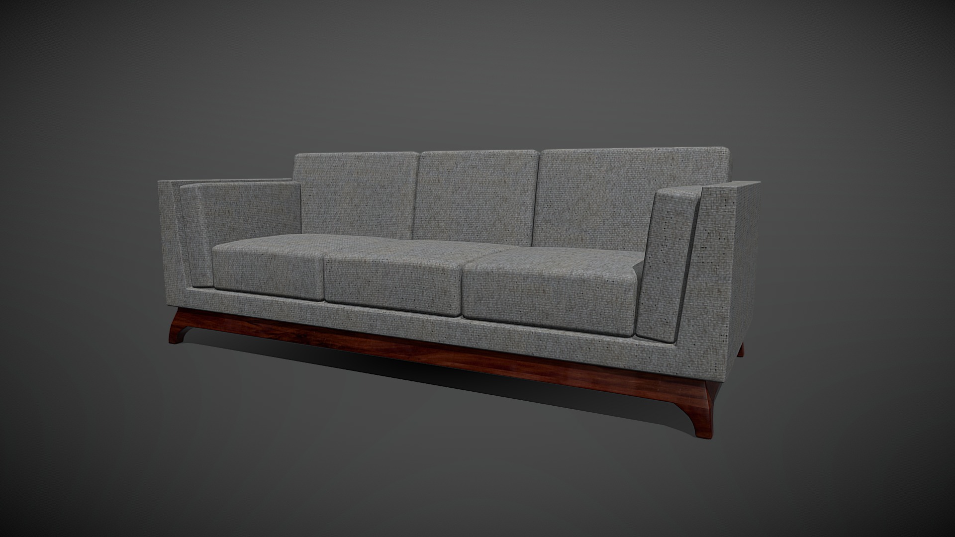3D model Couch - This is a 3D model of the Couch. The 3D model is about a couch with a cushion.