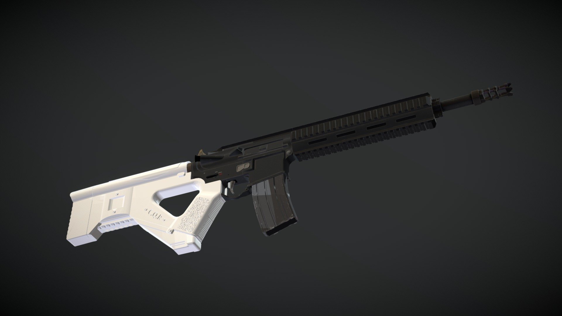 Coronha Stock Thumb Hole Cqr M4 — Sketchfab embed 3D viewer