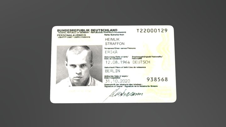 ID Card 3D Model