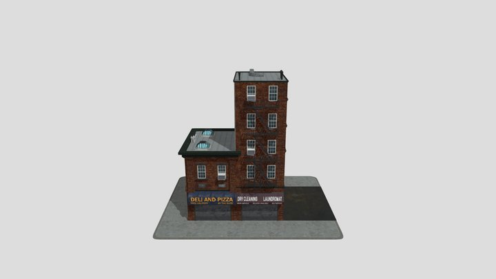 Building  (City Apartment Building ) 3D Model