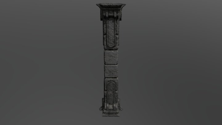 Dwarvish column 3D Model