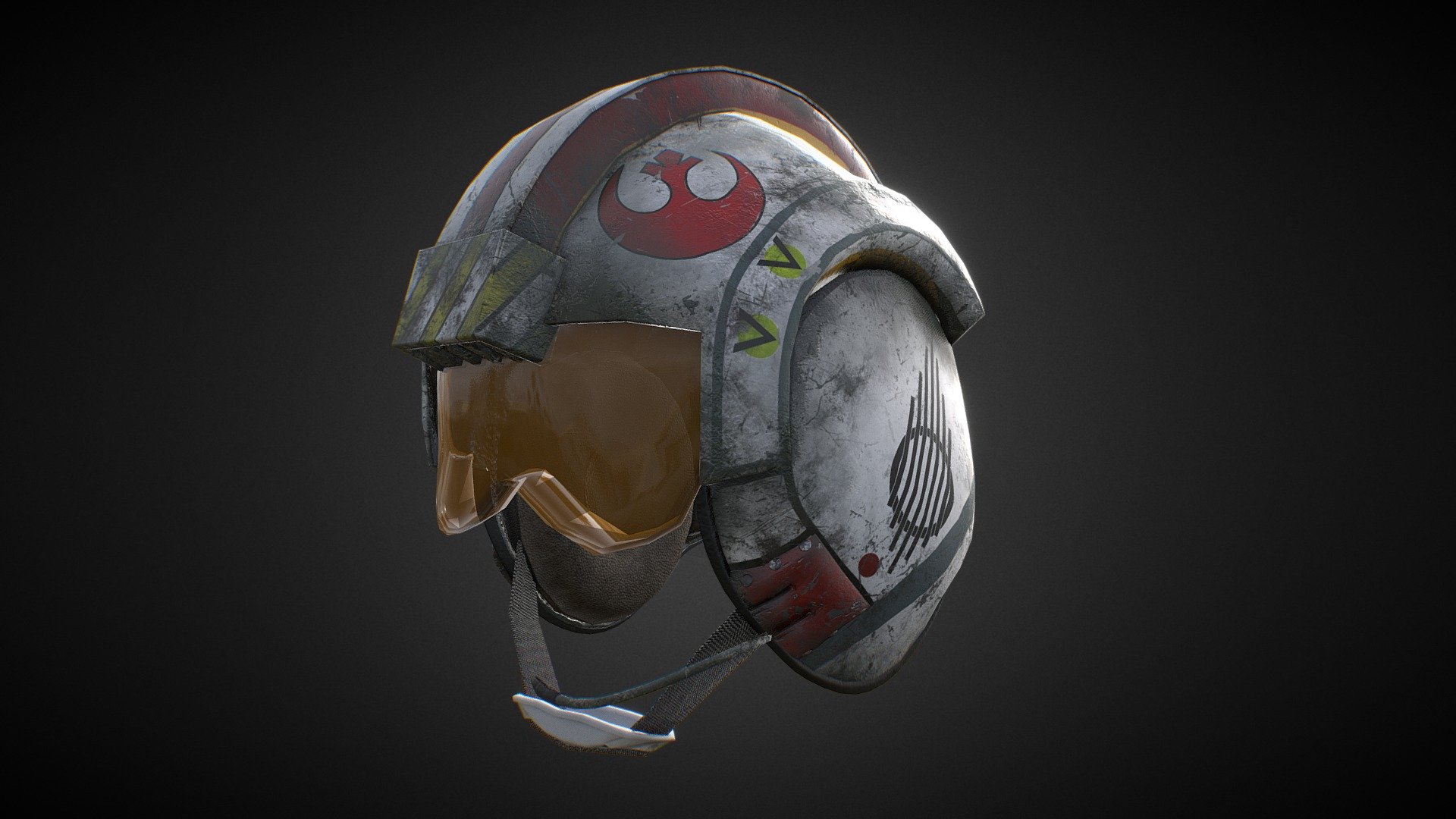 Luke S Skywalker Rebel Pilot Helmet 3d Model By Jimshart Jimshart 75cf322 - roblox pilot helmet model