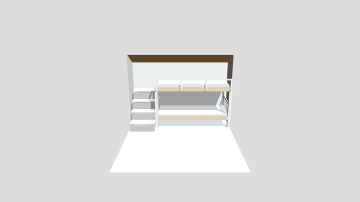Кровать детская 3D Model