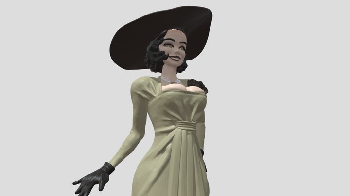 Resident Evil 8 Vampire lady 3D Model