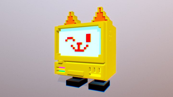 ZOODS Kitty TV 3D Model