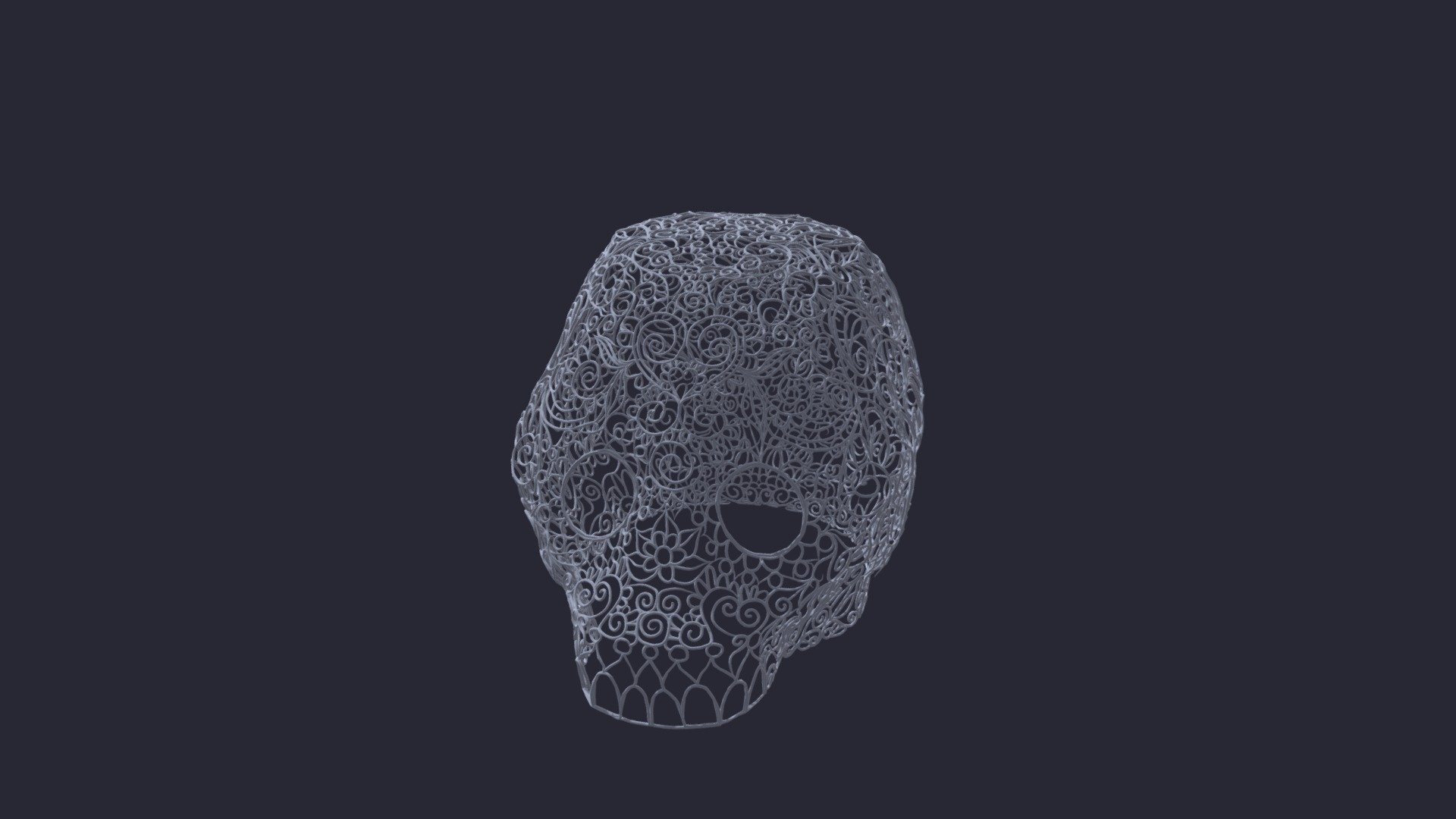 3D Print sugar Skull - Download Free 3D model by cynthiacabello ...