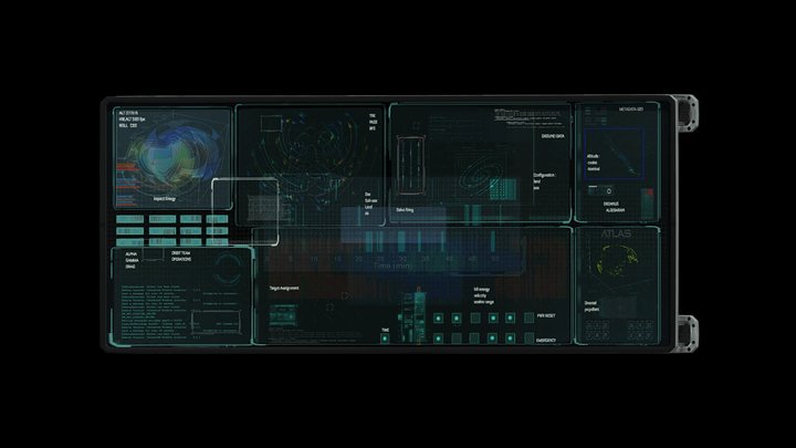 Control Room Monitor 3D Model