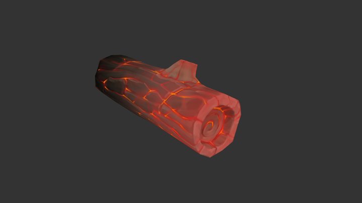 Flame Log 3D Model