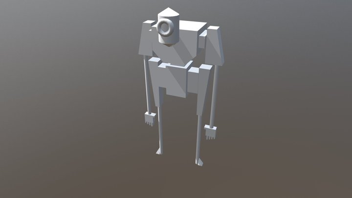 Robot + Unwrap ( <3000 Tris) 3D Model