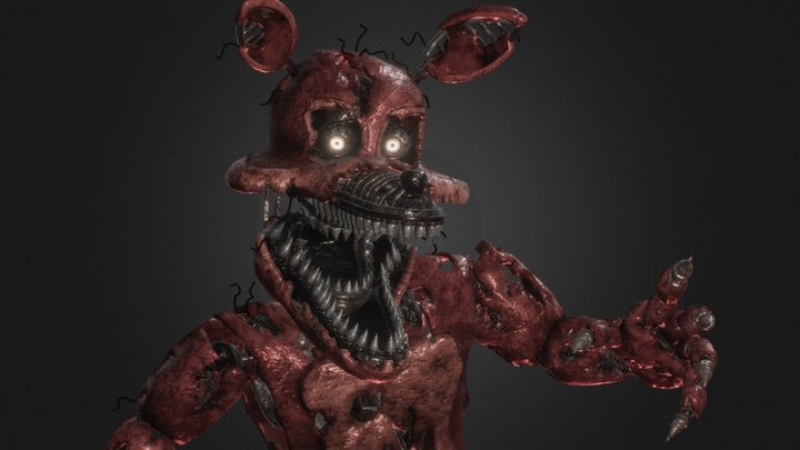 Nightmare Foxy AR (New Deliveries) 3D Model
