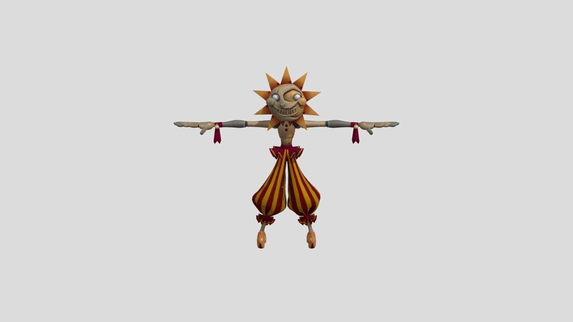 Free OBJ file sun fnaf security breach ☀️・3D printable object to download ・Cults