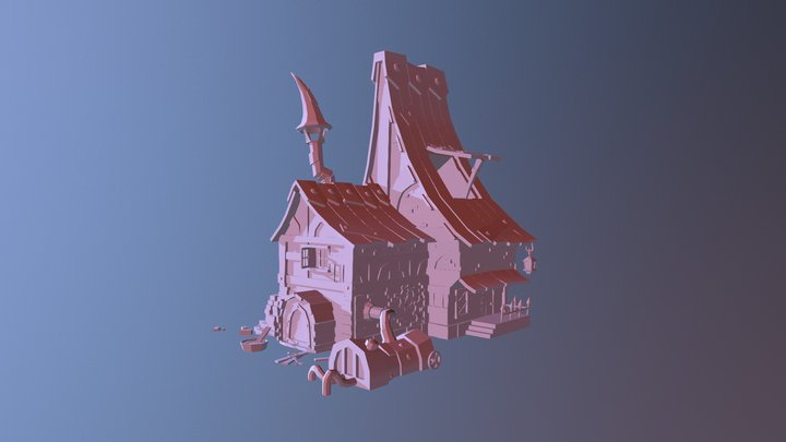 House 3D Model - 4 3D Model