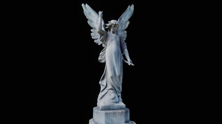 Angel Statue - Arnos Vale cemetery 3D Model