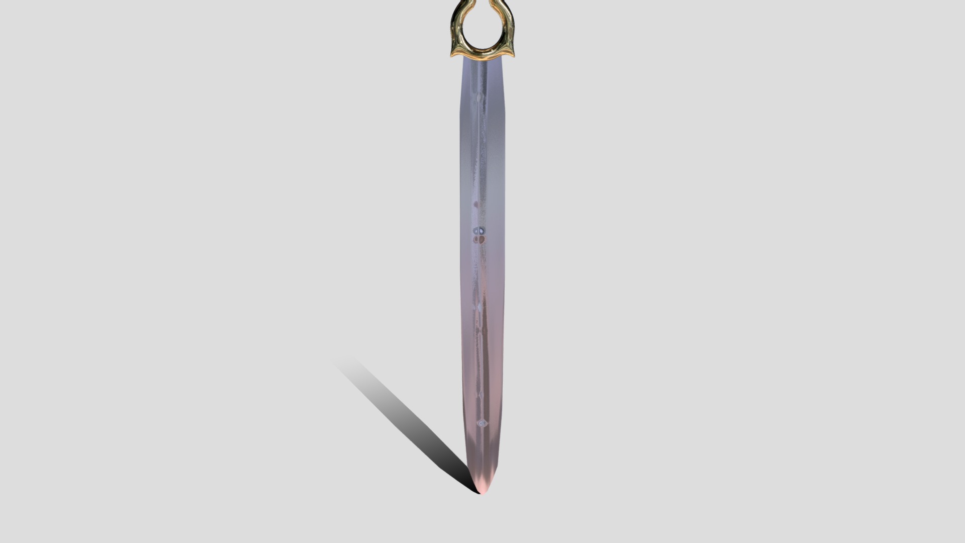 3D model Thunderstruck - This is a 3D model of the Thunderstruck. The 3D model is about a sword with a handle.