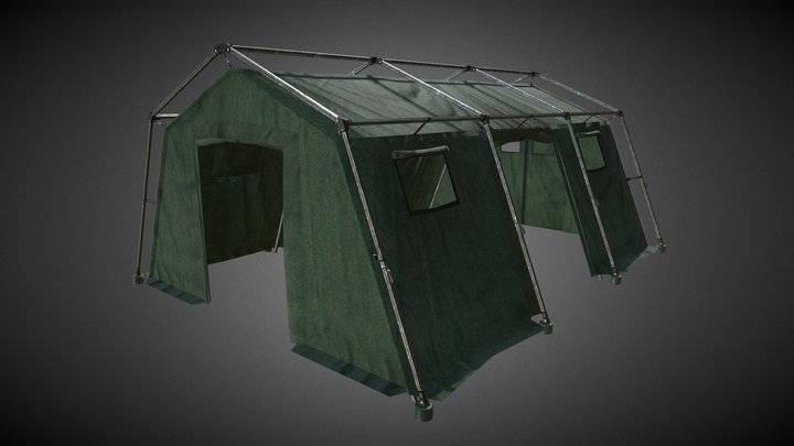 Army Tent 1 3D Model