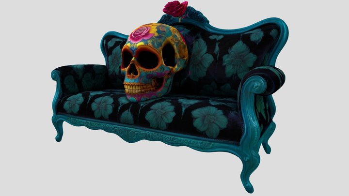 Code of the Blooming Skull - sofa – Modèle 3D gratuit STL