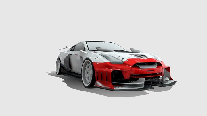 NISSAN GTR LEGENDARY CUSTOMS NFS UNBOUND 3D Model