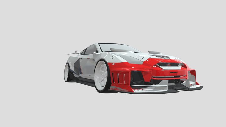 NISSAN GTR LEGENDARY CUSTOMS NFS UNBOUND 3D Model