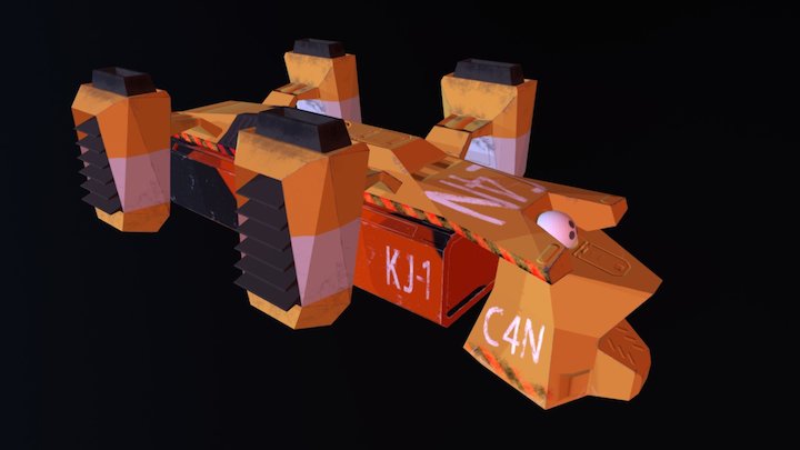 Cargo Drone 3D Model