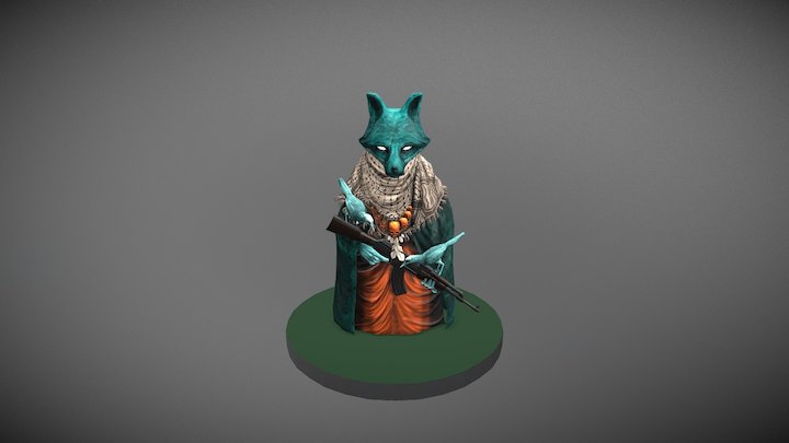 Fox Hunter 3D Model