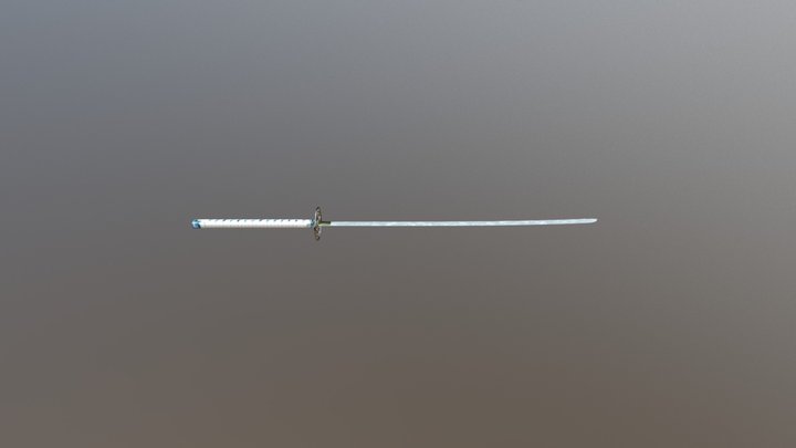 Snowflake katana 3D Model