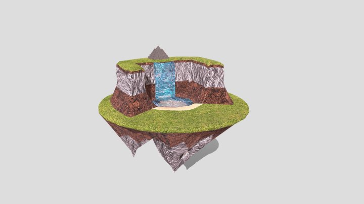 Sky Island 3D Model