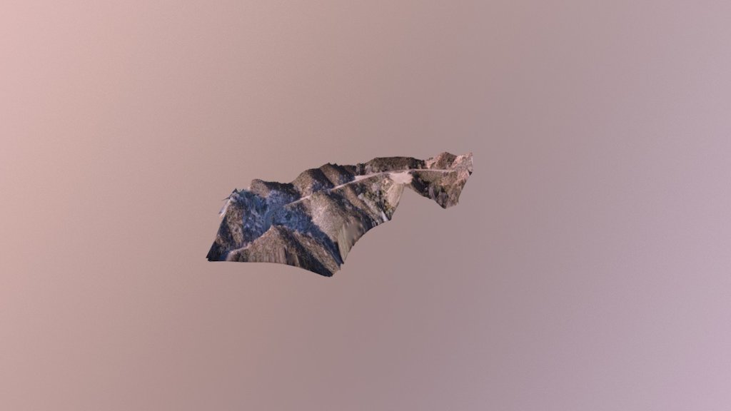 Section of Angeles Crest Highway 3D model by Doug Ellison (djellison) [75e0b0c] Sketchfab