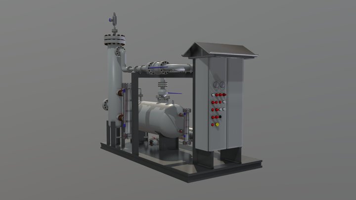 Fuel Gas Skid 3D Model