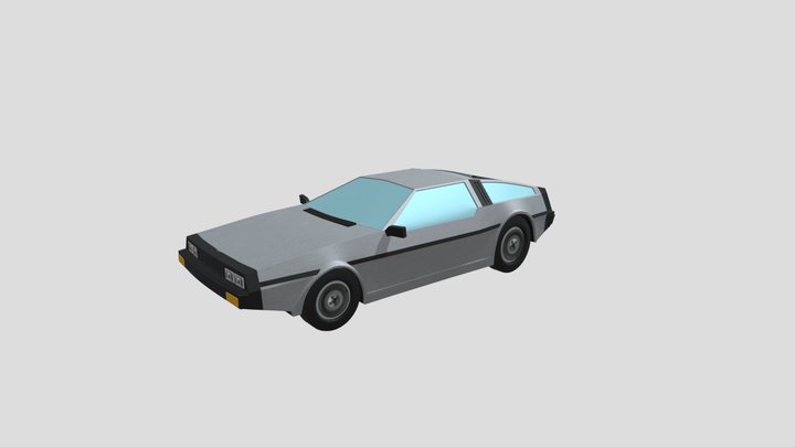 DMC DeLorean - High Poly 3D Model
