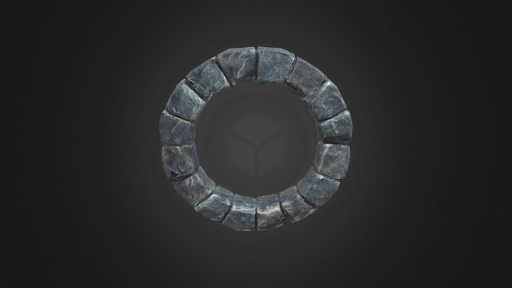 Stone Gate 3D Model