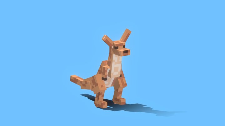 Minecraft- Kangaroo 3D Model