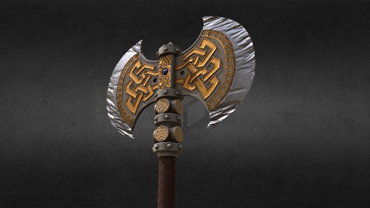 Dwarf Axe 3D Model