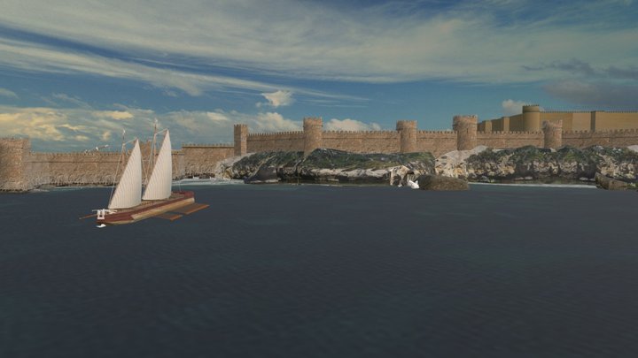 Palais Fatimides Et Arsenal Navale De Mahdia V1 3D Model
