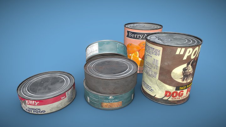 Canned Food 3D Model