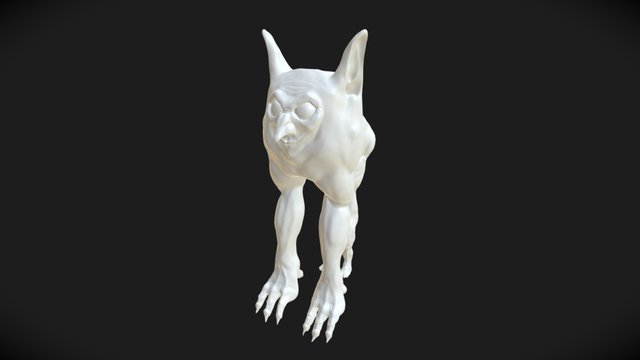 Mutant Humanoid Creature 3D Model