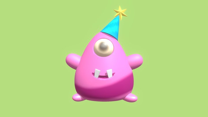 Cute 3D Alien 3D Model